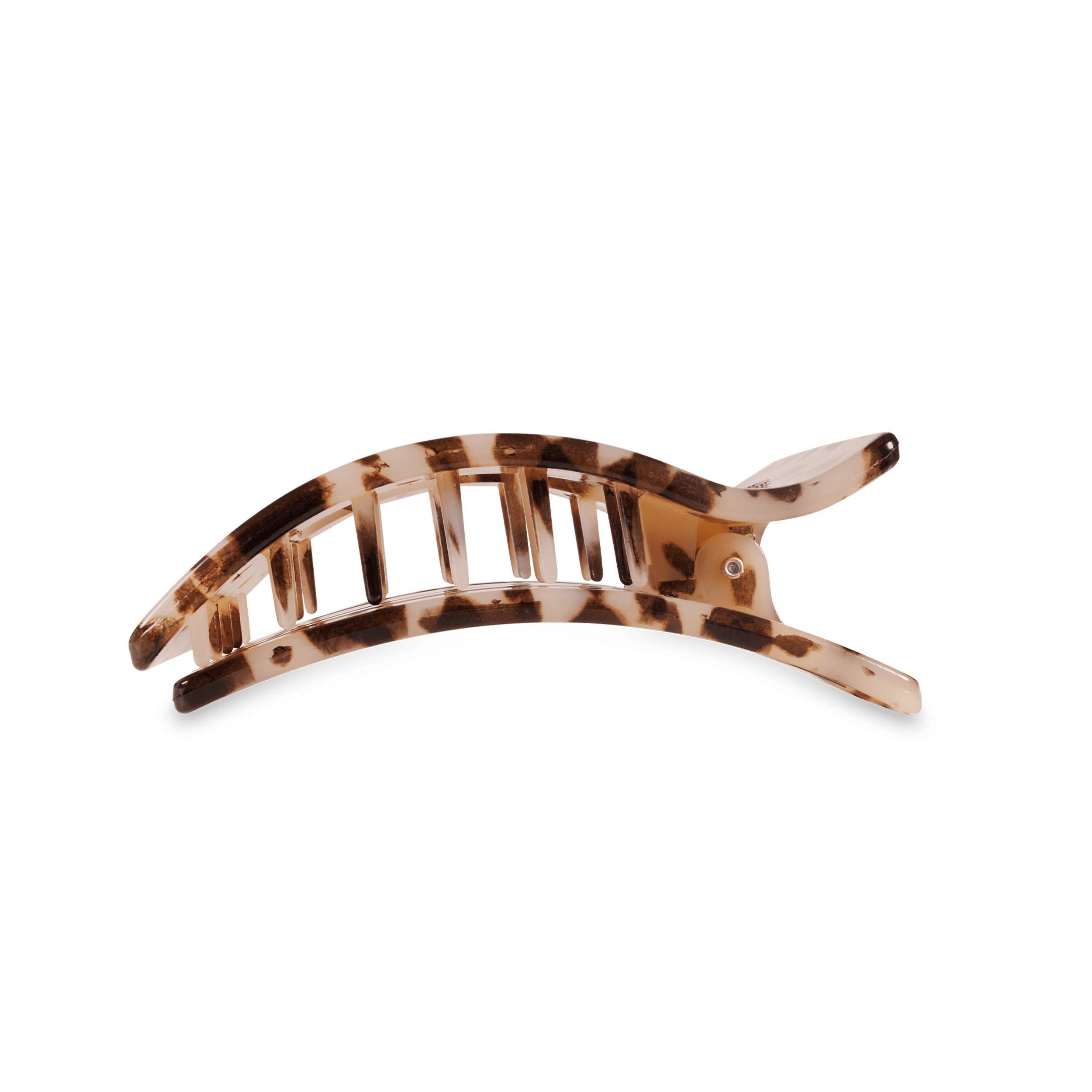 Blonde Tortoise Medium Flat Rectangle Hair Clip