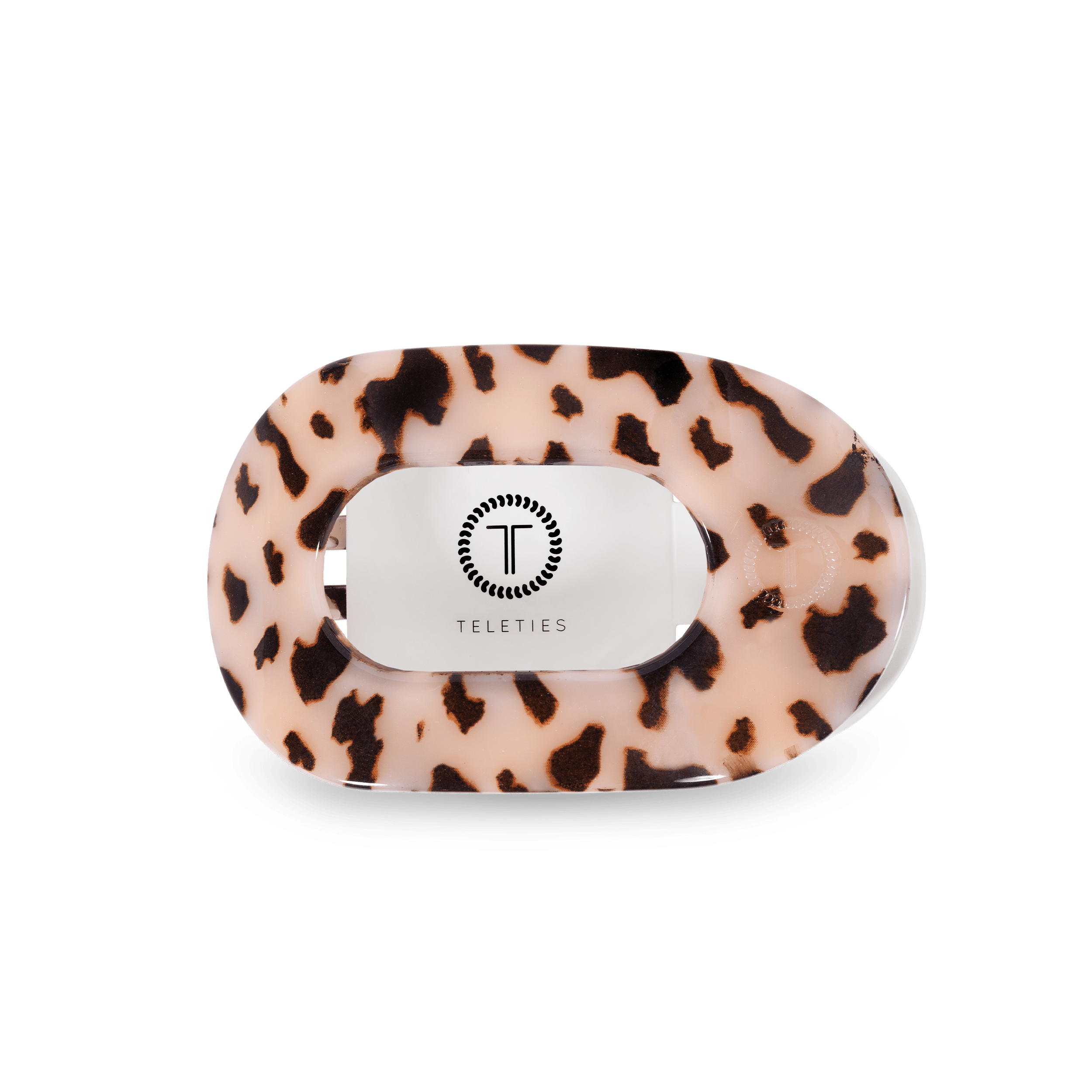 Blonde Tortoise Medium Flat Round Hair Clip