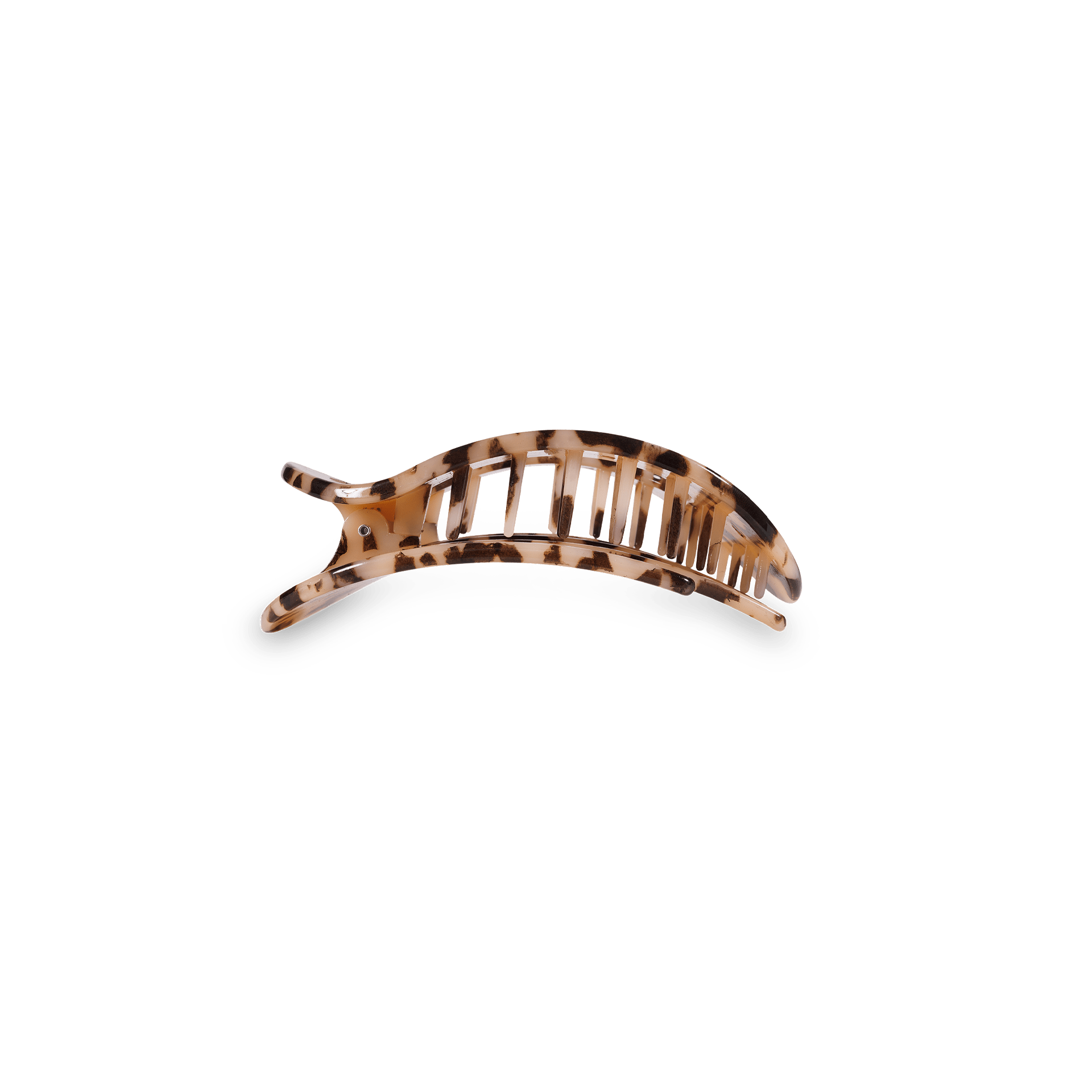 Blonde Tortoise Small Flat Round Hair Clip