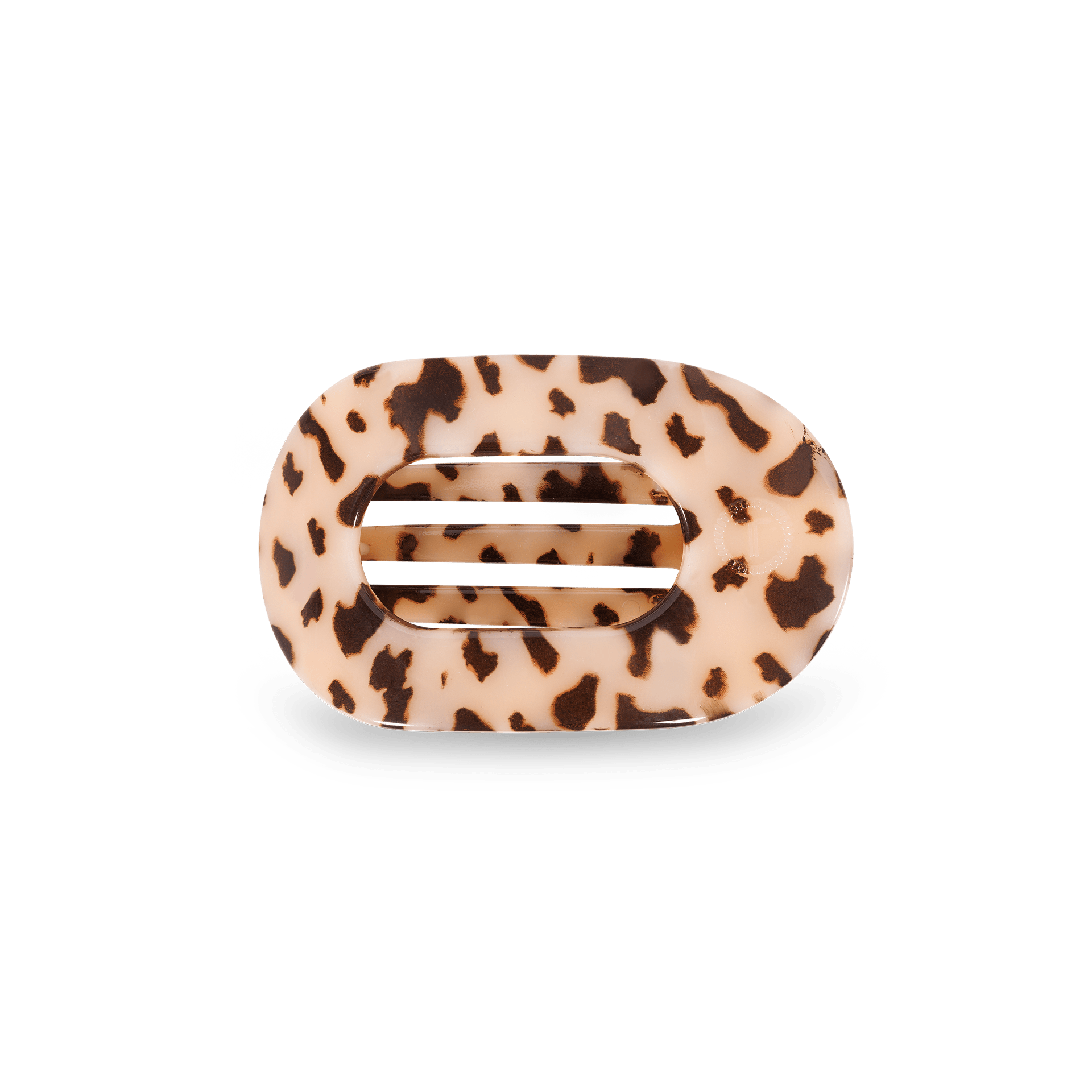 Blonde Tortoise Small Flat Round Hair Clip