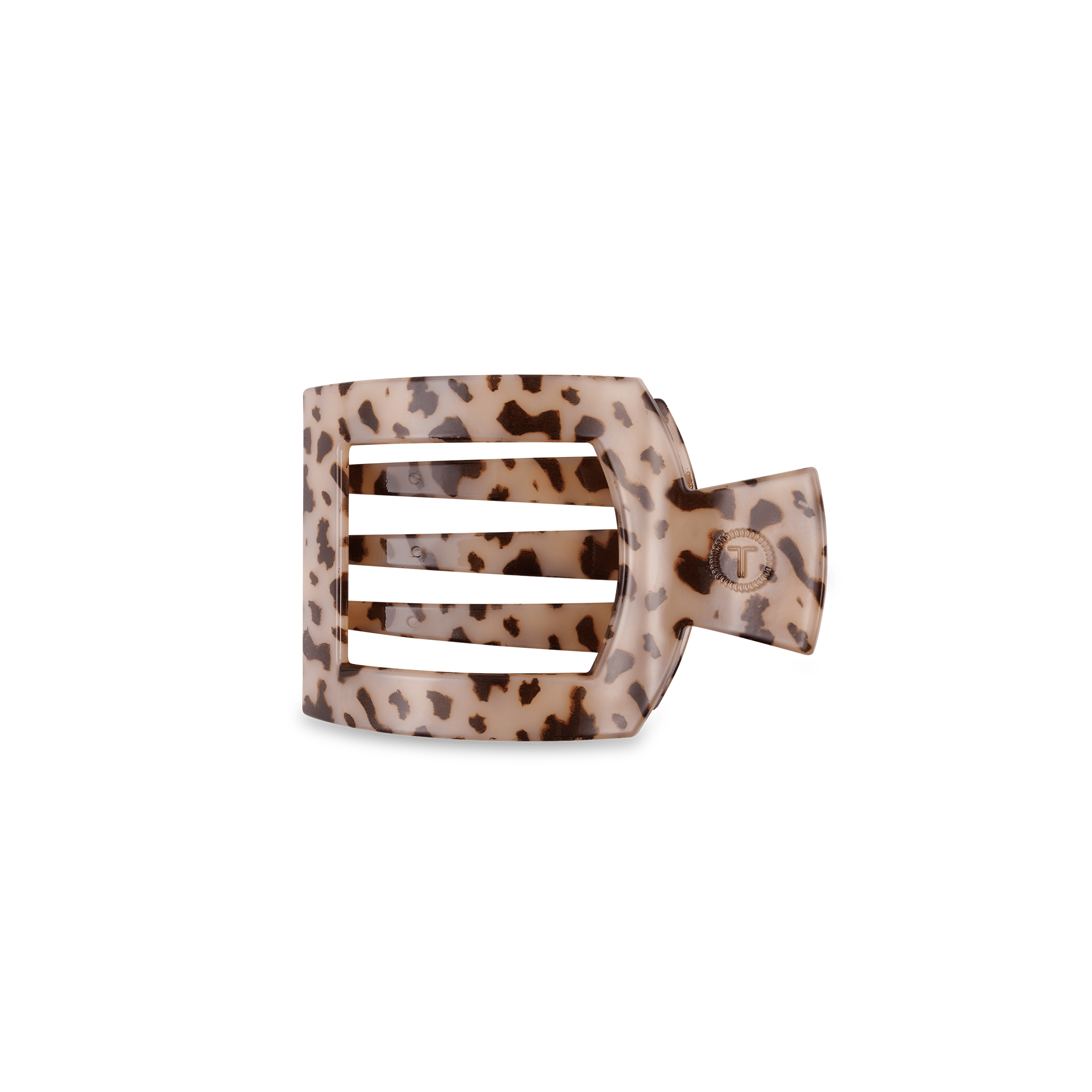 Blonde Tortoise Small Flat Square Hair Clip