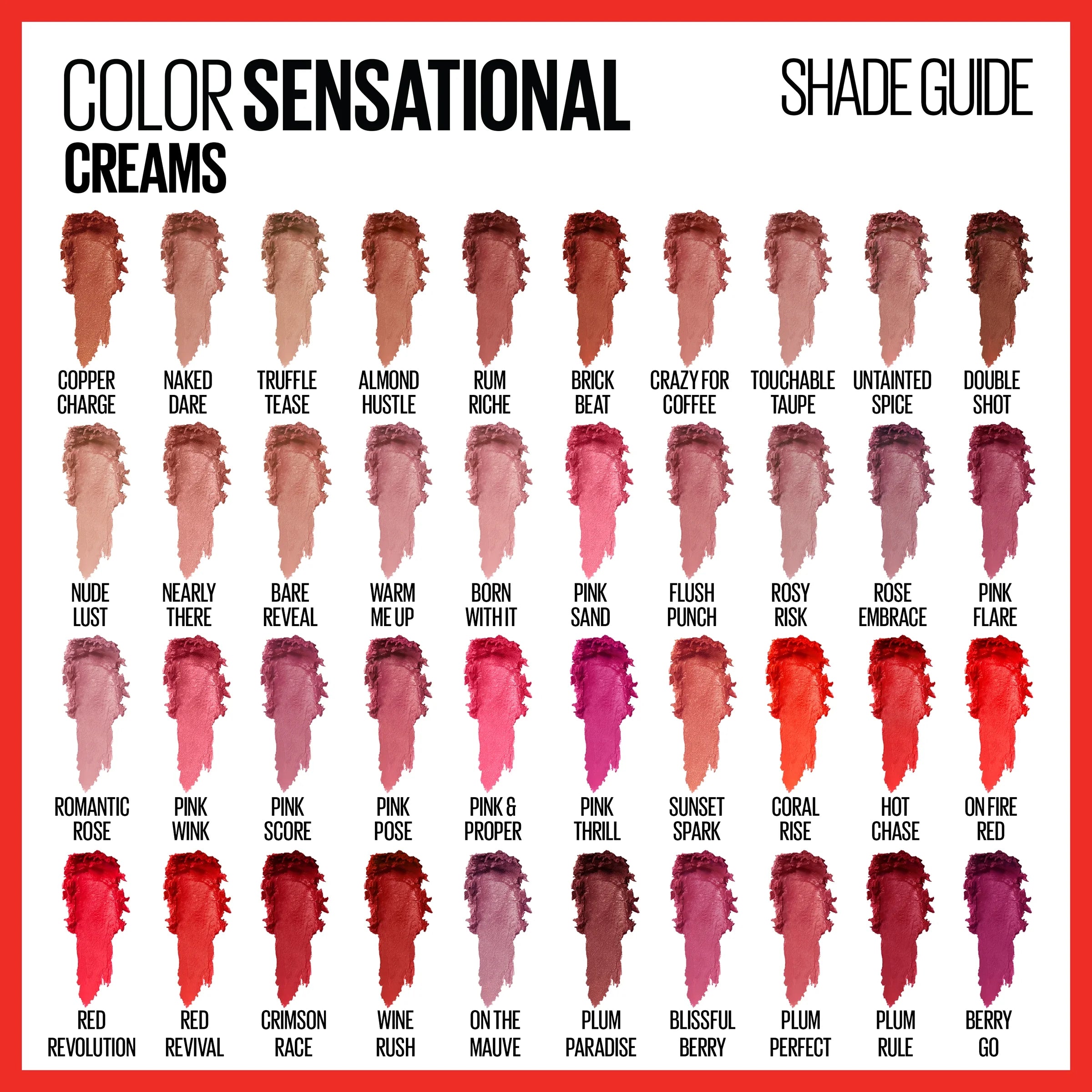 Lápiz labial en crema Color Sensational de MAYBELLINE