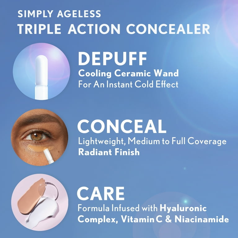 Corrector de triple acción Simply Ageless de COVERGIRL