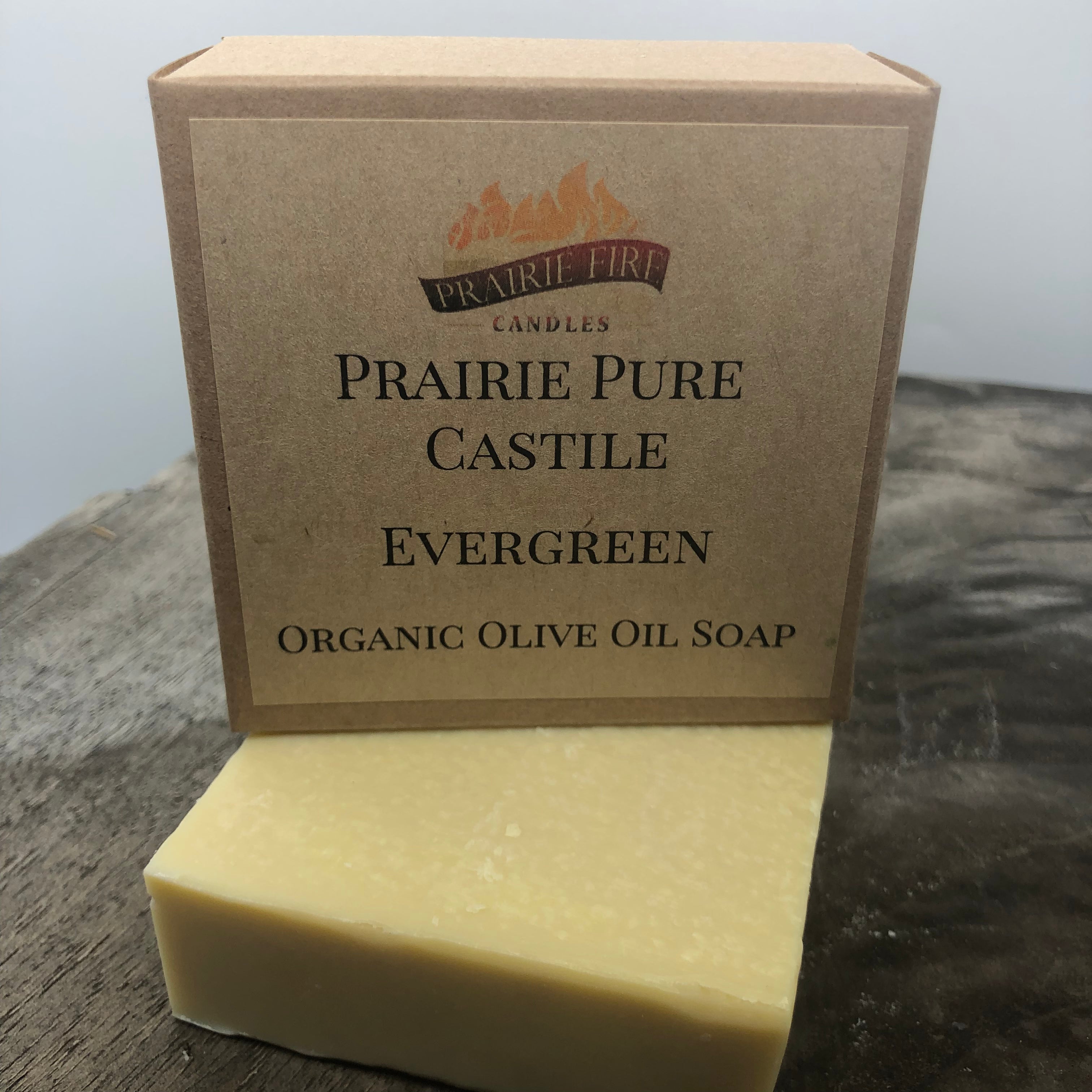 Evergreen Real Castile Organic Olive Oil Soap for Sensitive Skin - Dye Free - 100% Certified Organic Extra Virgin Olive Oil