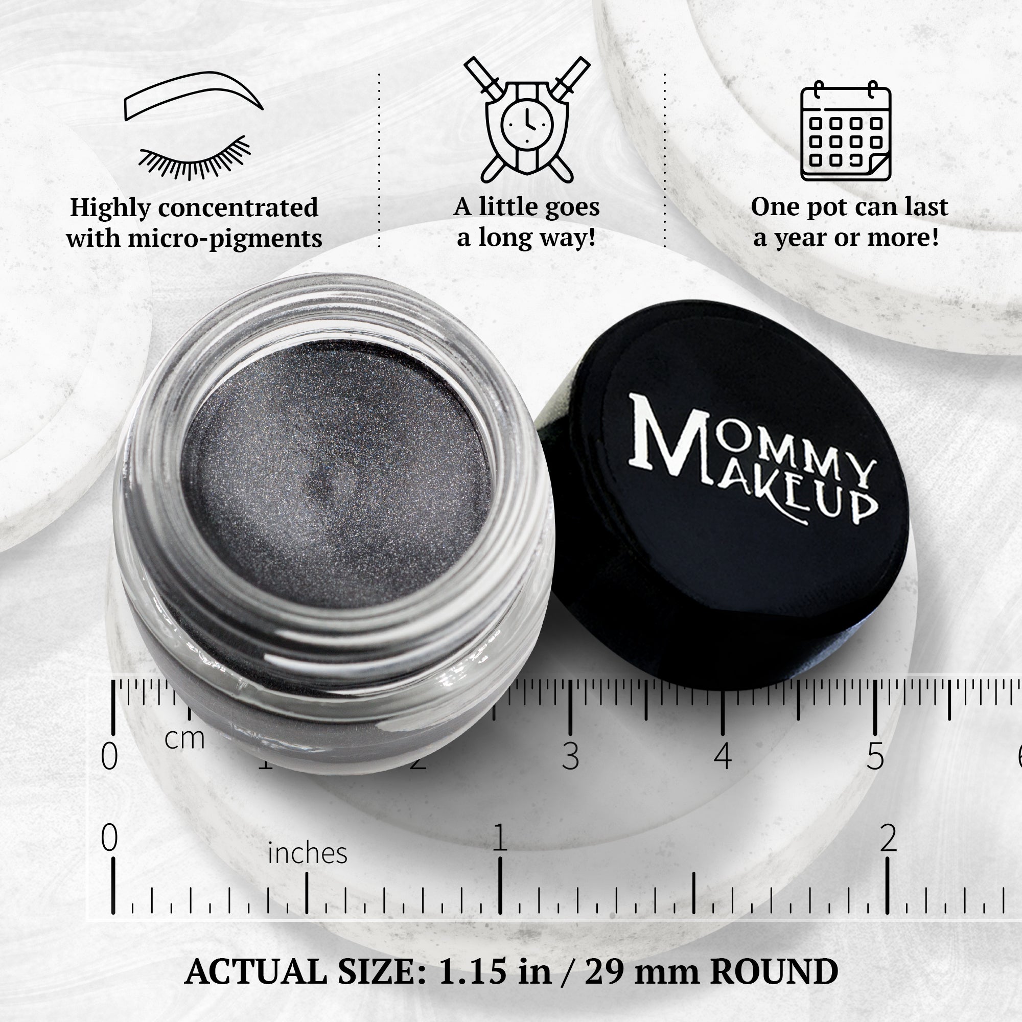 Steel Magnolia Stay Put Waterproof Gel Eyeliner w/ Micropigments