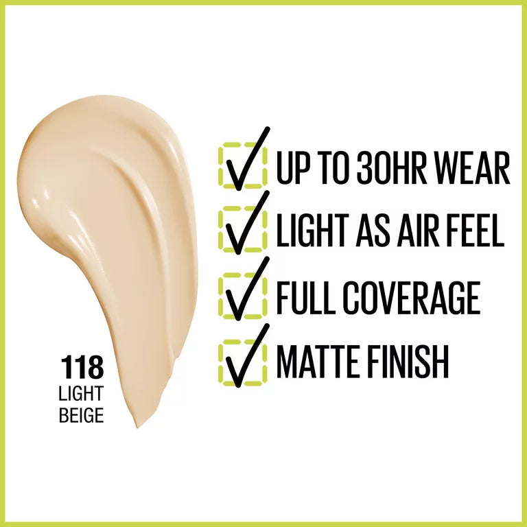 Base de maquillaje SuperStay Full Coverage de MAYBELLINE