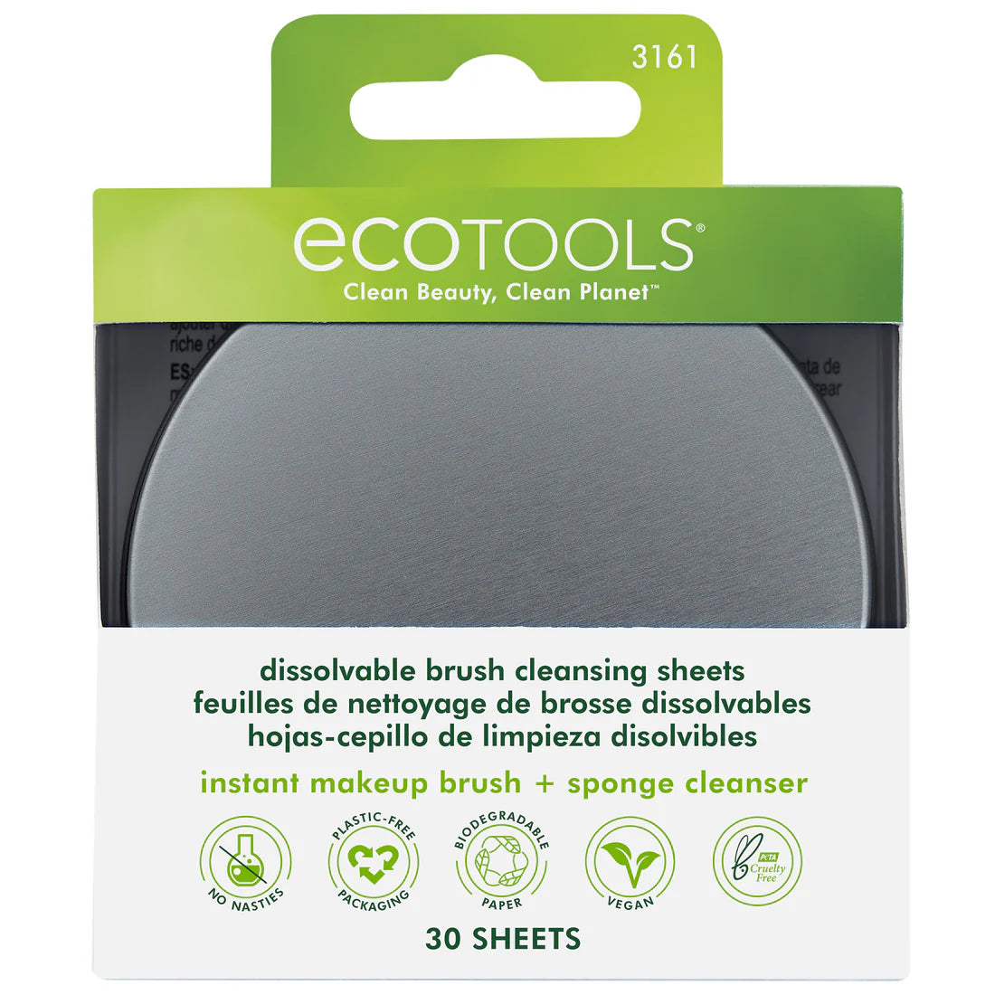 Toallitas limpiadoras de pinceles disolubles ECOTOOLS