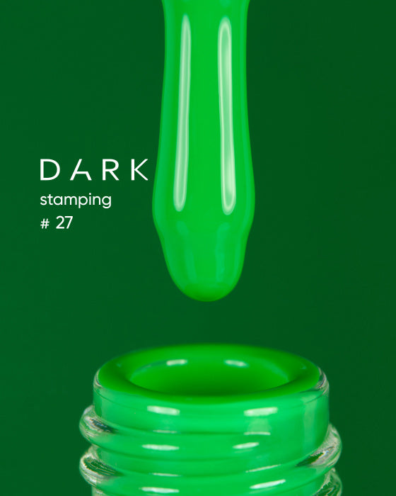 DARK STAMPING POLISH NEON GREEN №27, 8 ML Article : S027