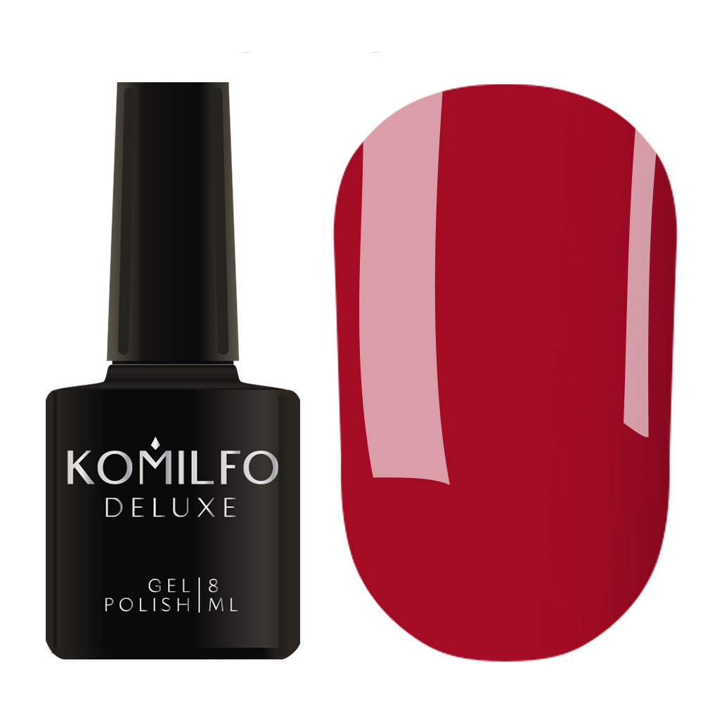GEL POLISH KOMILFO DELUXE SERIES D086 (CHERRY RED, ENAMEL), 8 ML 111086