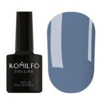 GEL POLISH KOMILFO DELUXE SERIES D130 (DARK, GRAY-BLUE, ENAMEL), 8 ML