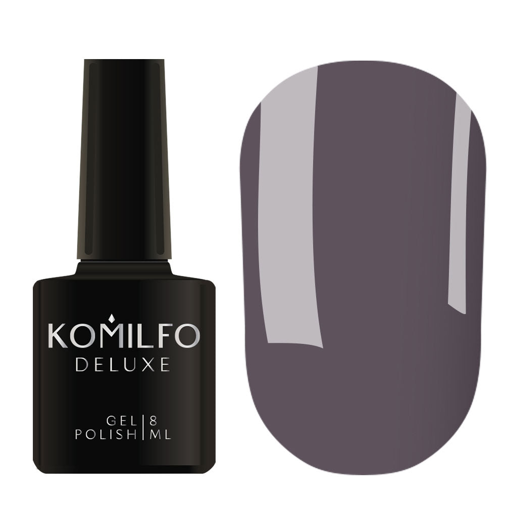 GEL POLISH KOMILFO DELUXE SERIES DUSK COLLECTION D293 (GRAY MEDIUM, ENAMEL), 8 ML 111293