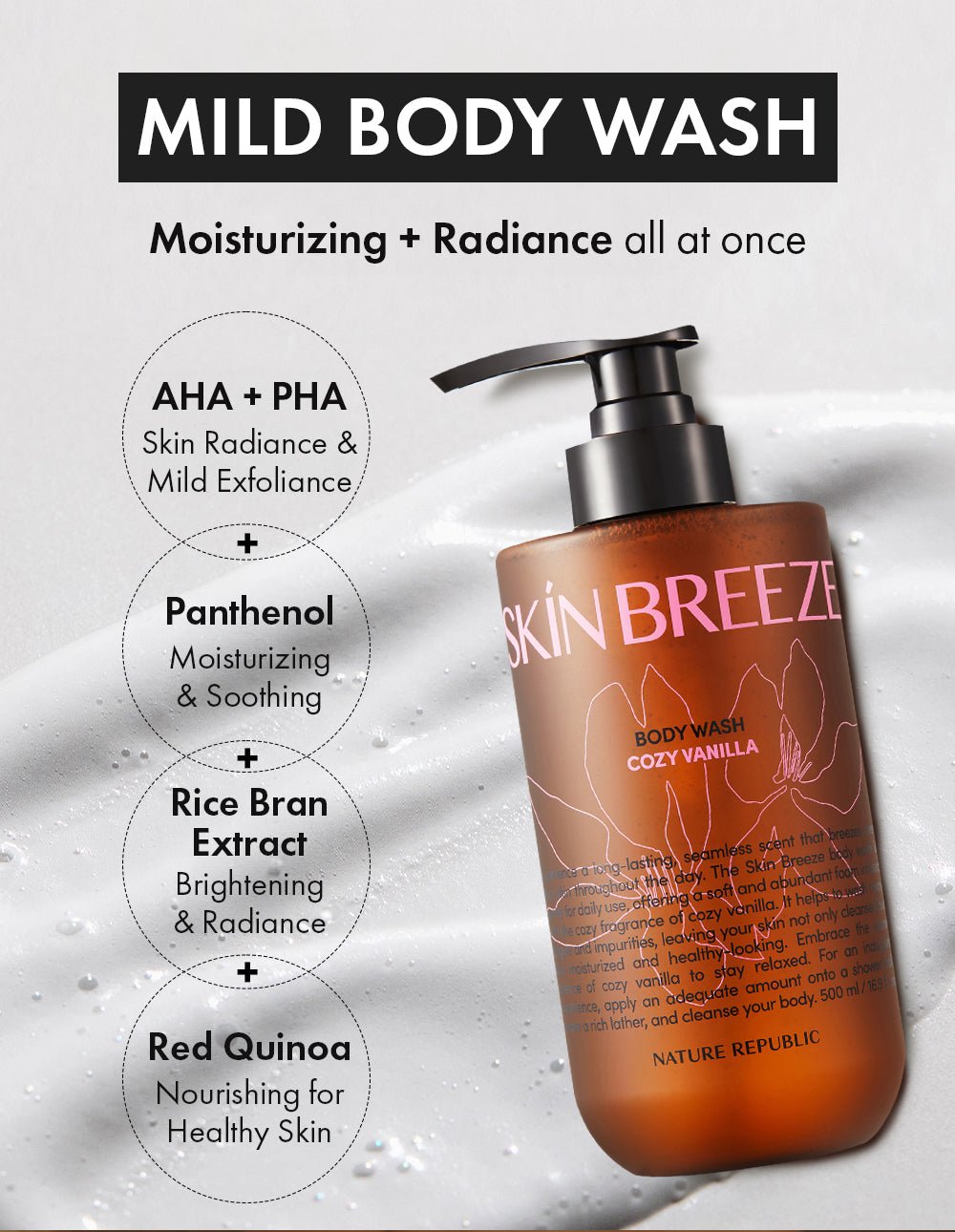 Skin Breeze Lemon Ginger Body Wash or Body Lotion