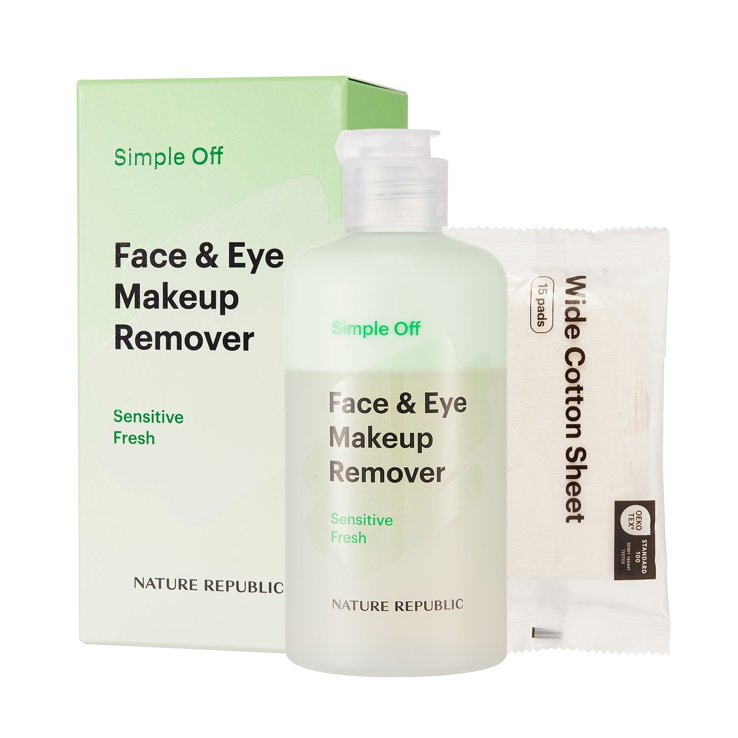 Simple Off Face & Eye Makeup Remover Special Set - Sensitive Fresh