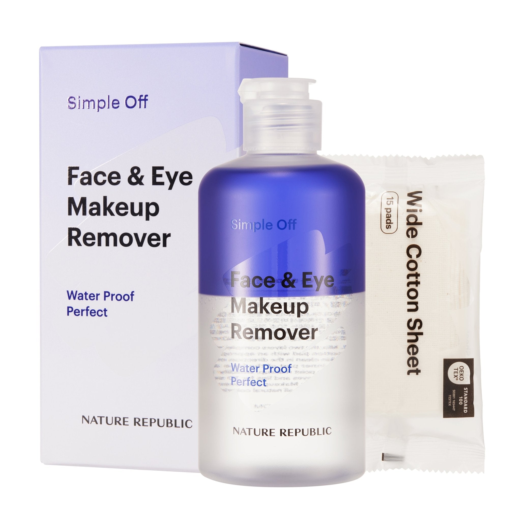 Simple Off Face & Eye Makeup Remover Water Proof Perfect Special Set