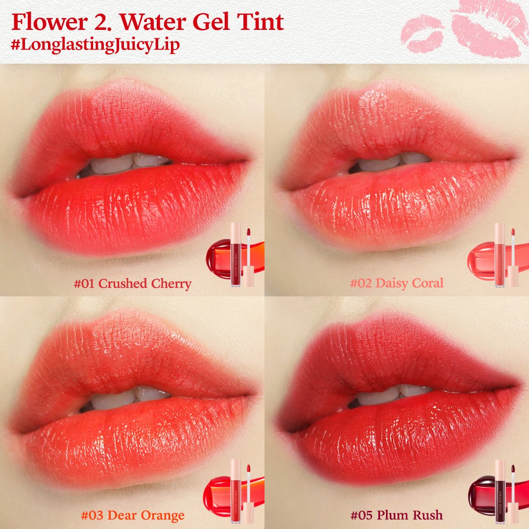 By Flower Water Gel Tint 01 Crushed Cherry