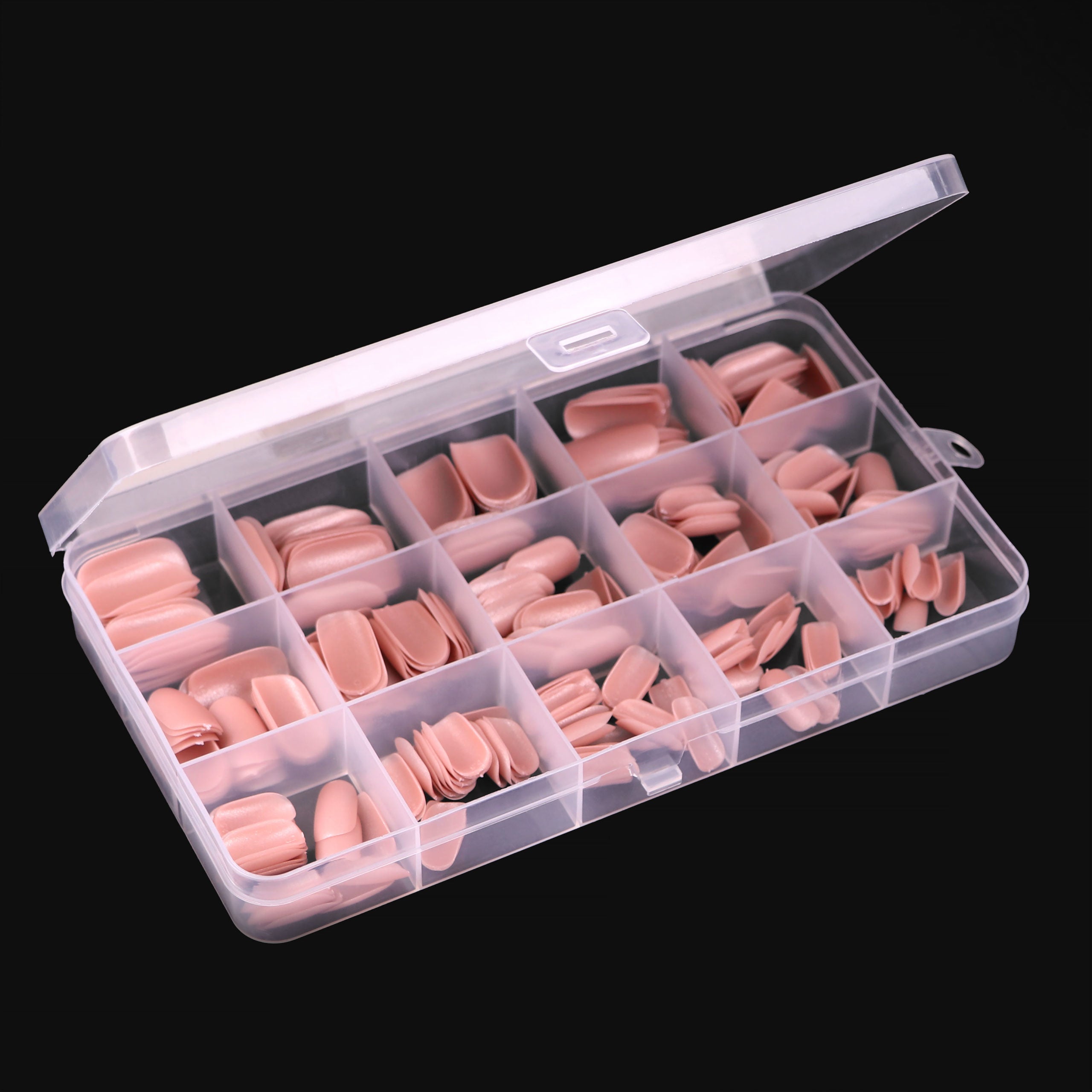 KOMILFO SOFAST NAIL FROMS NUDE SOFT SQUARE MEDIUM, 300 PCS 456079