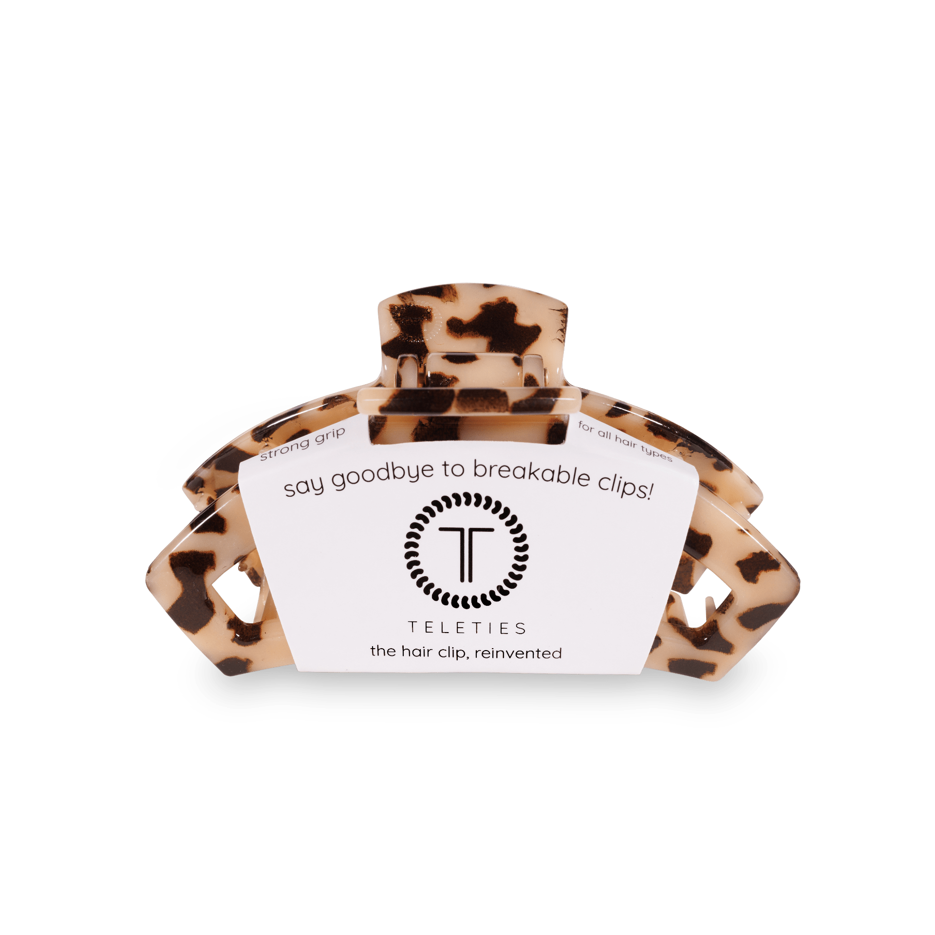 Open Blonde Tortoise Small Claw Hair Clip