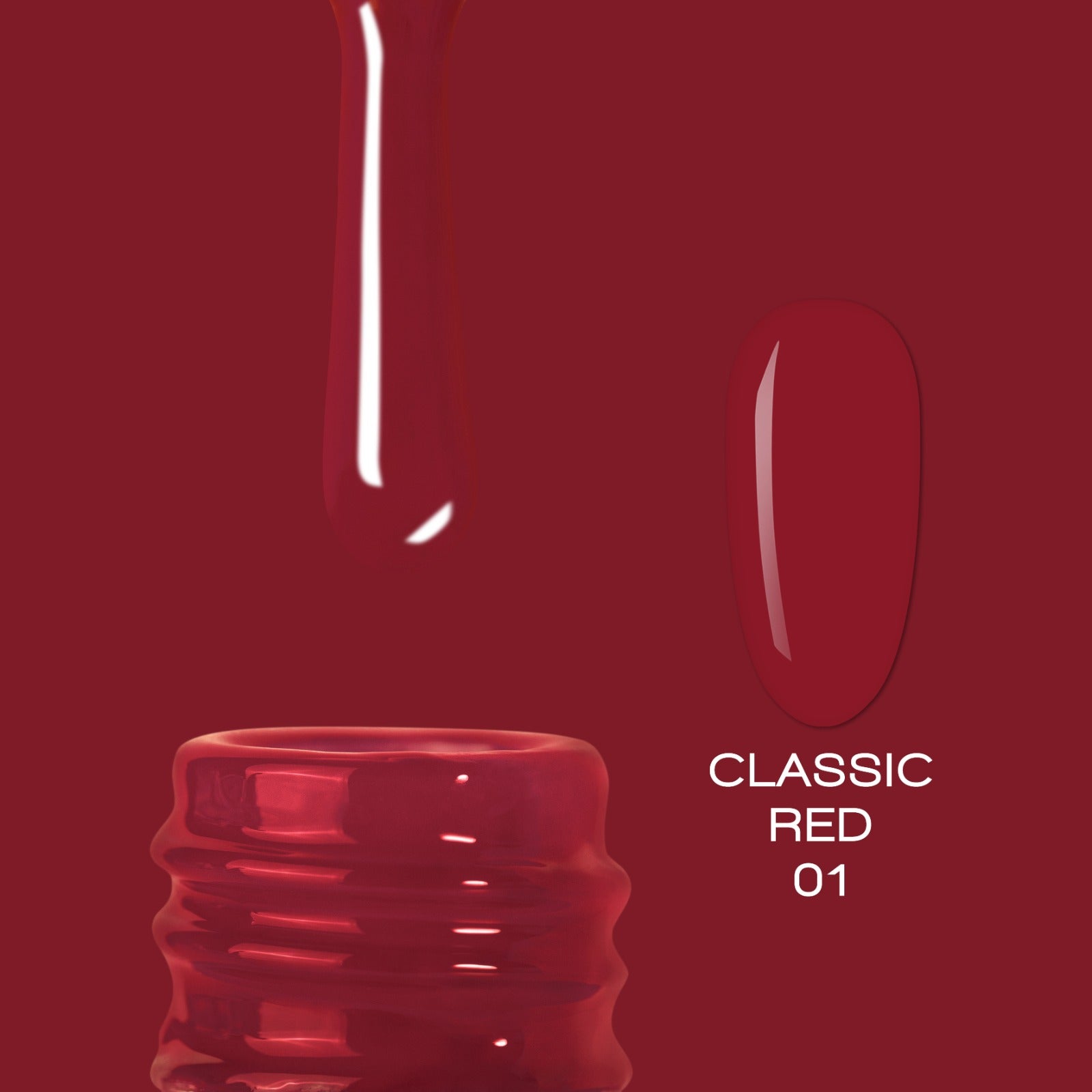 ELITE EMBRACE Professional Color Gel Classic RED 01 10ml ECGCR0110