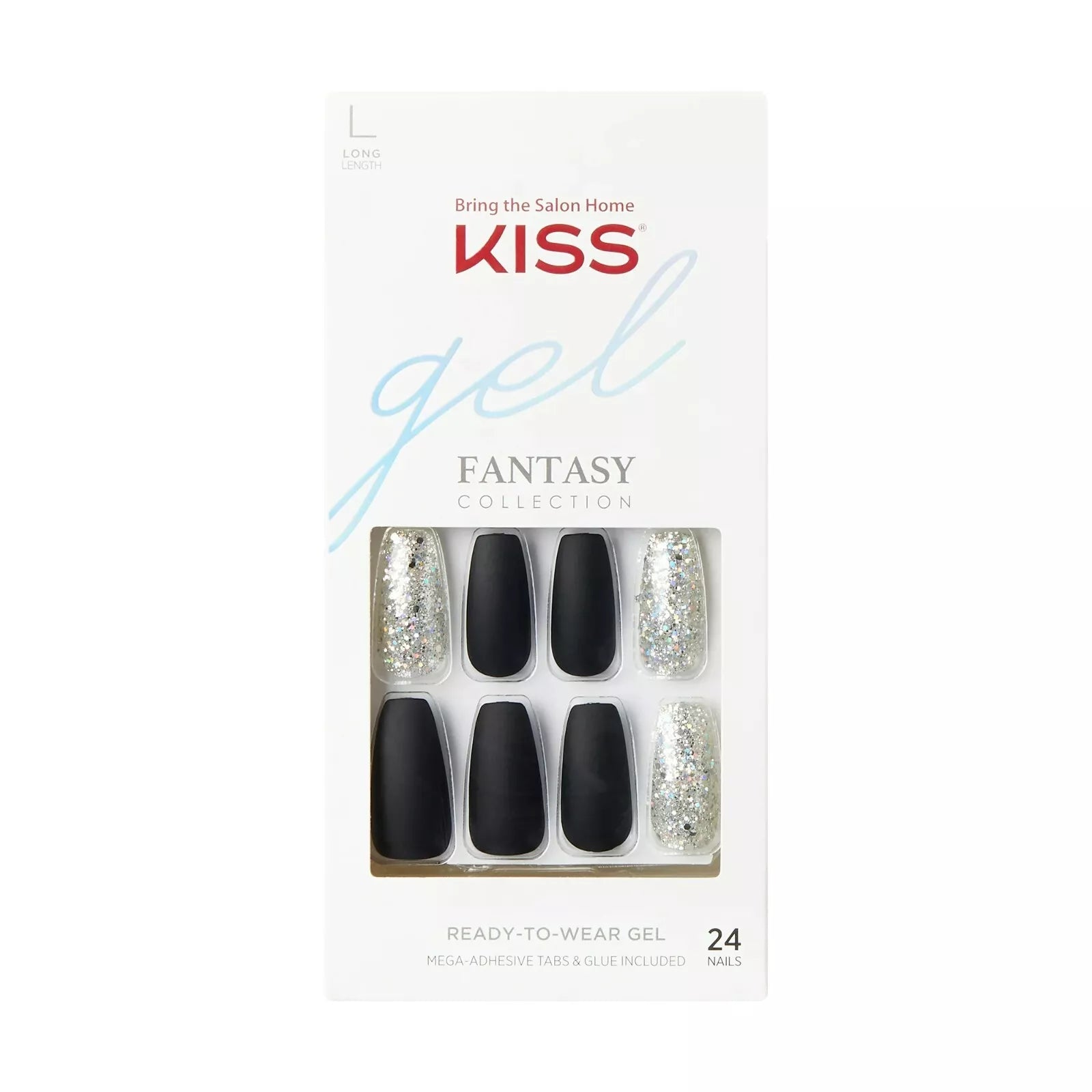 Uñas esculpidas de fantasía en gel KISS