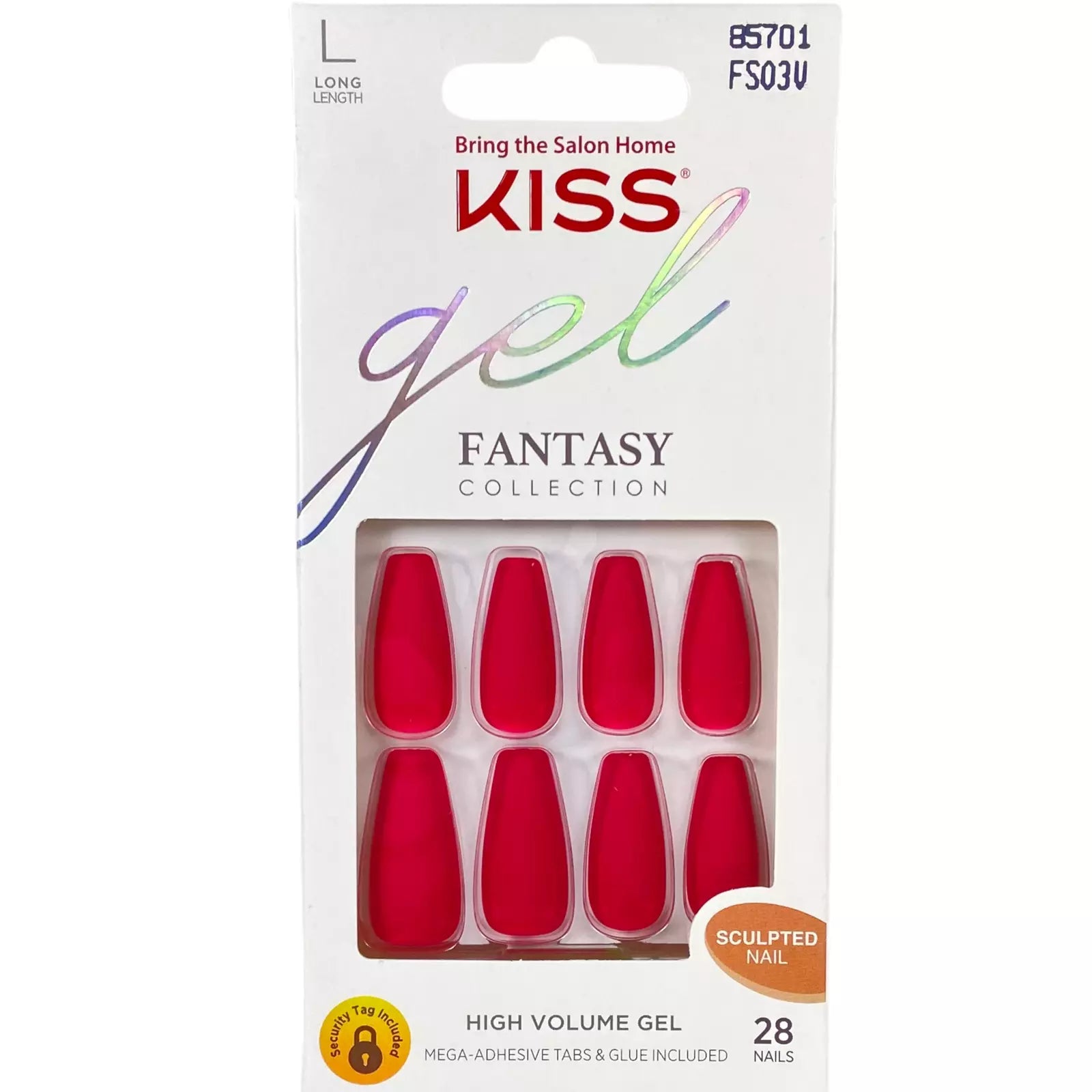 Uñas esculpidas de fantasía en gel KISS