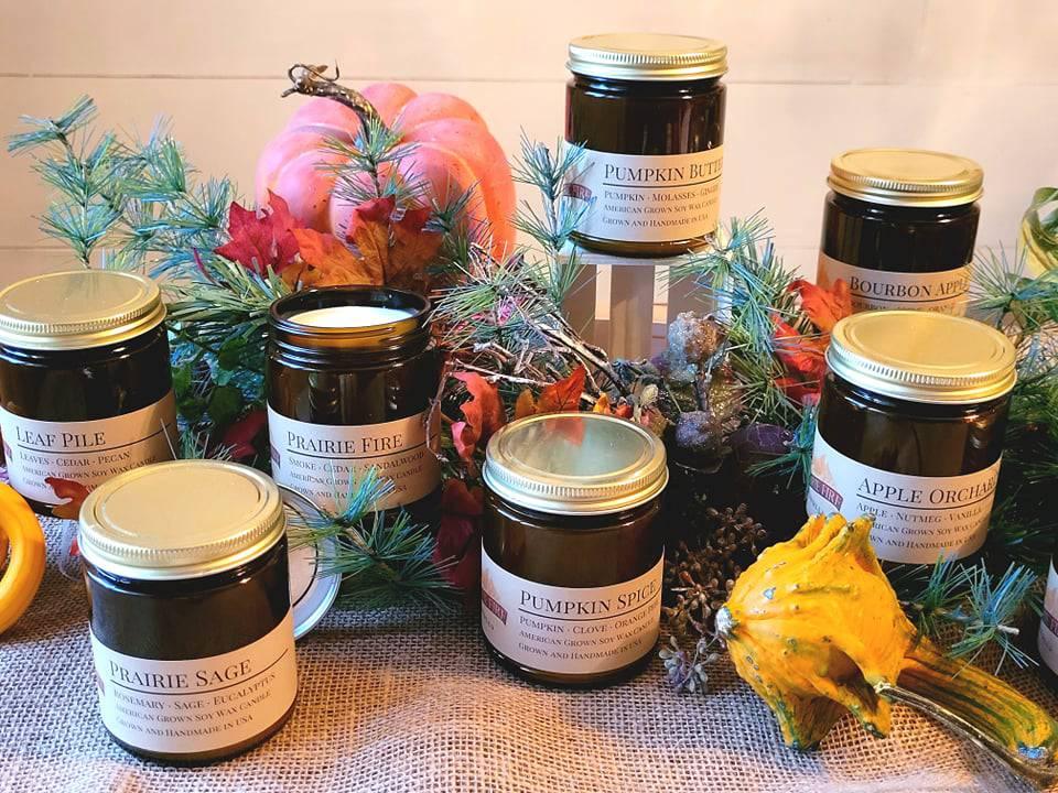 Santa Fe Trail Soy Wax Candle | 9 oz Amber Apothecary Jar