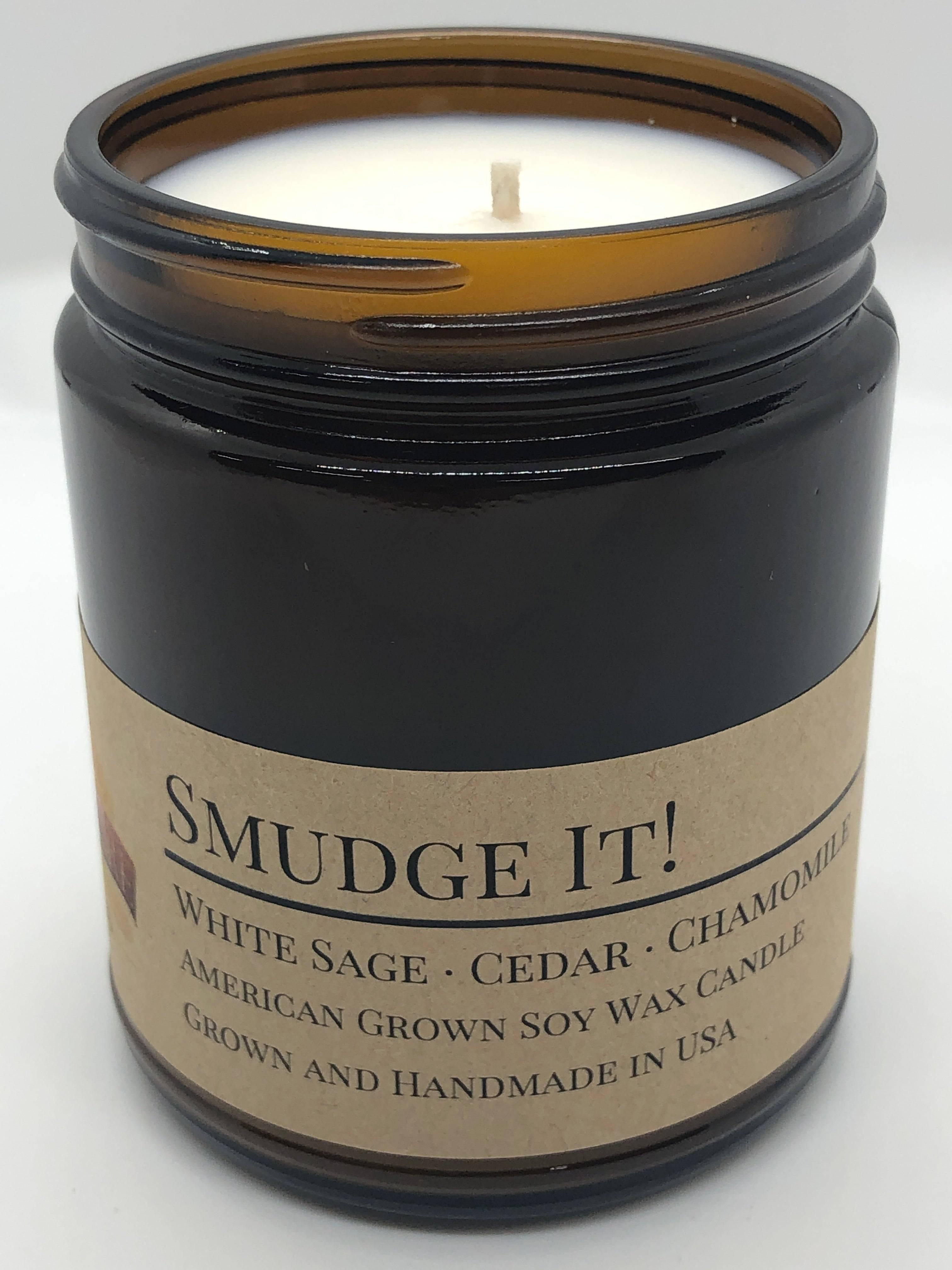 Scented Soy Wax Candle (8.0 oz) 50-60 Hour Burn Time, Cotton Wick, Amber Glass Jar, Grown and Made in USA -