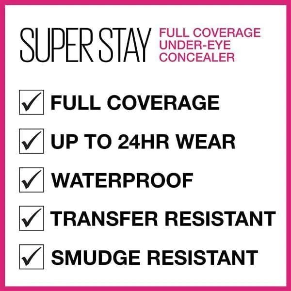 MAYBELLINE SuperStay Full Coverage Under-Eye Concealer - VIAI BEAUTY
