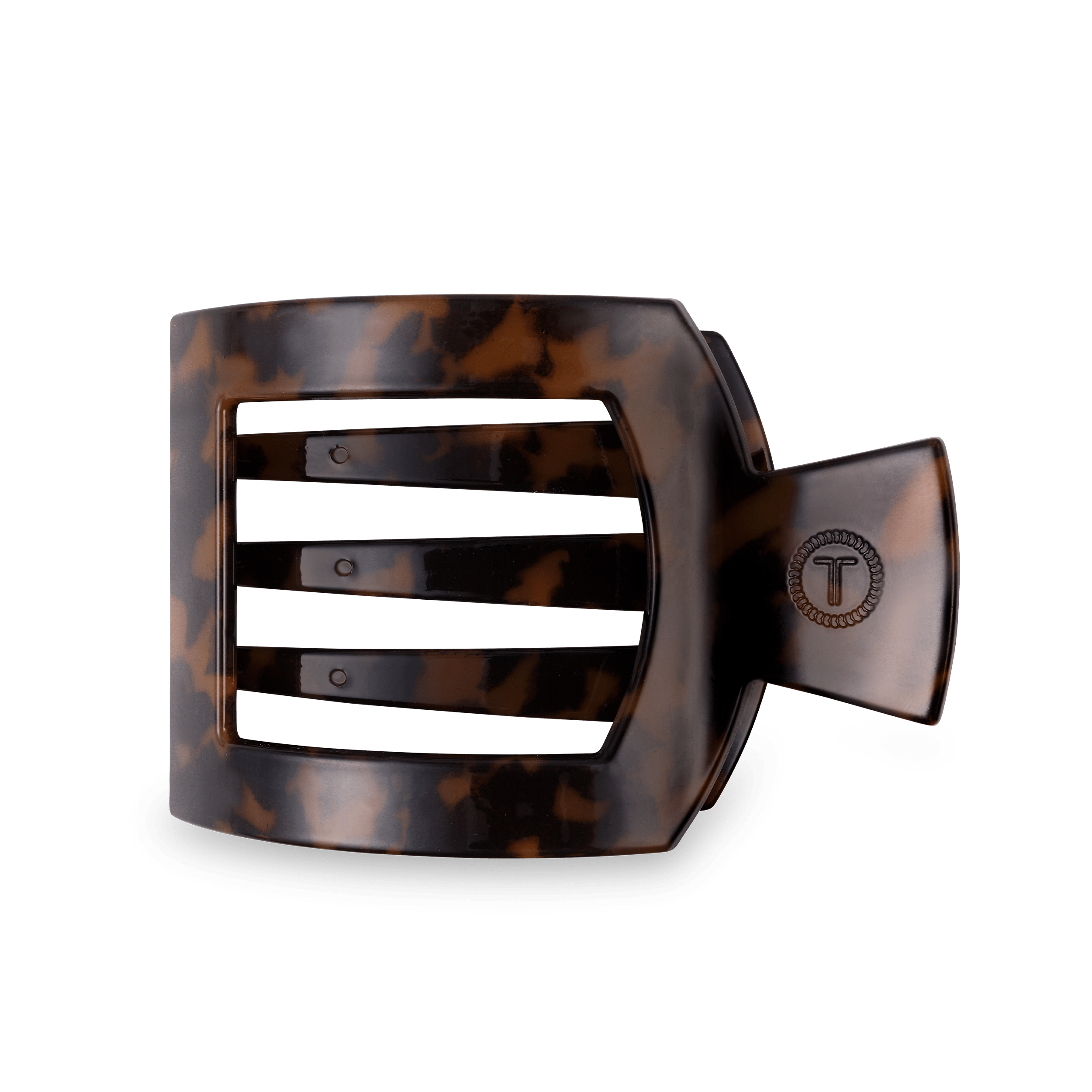 Tortoise Large Flat Square Hair Clip