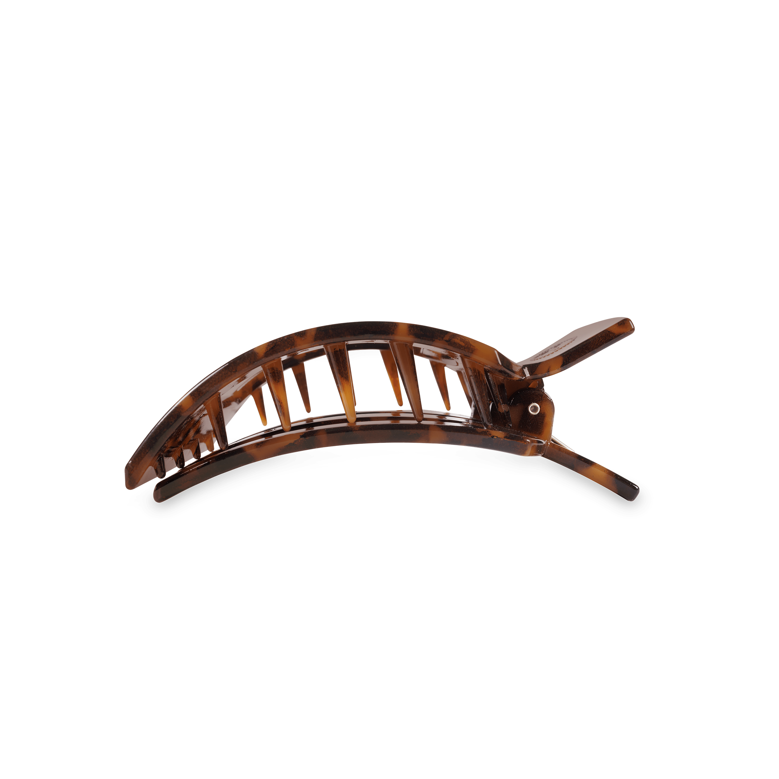 Tortoise Medium Flat Square Hair Clip