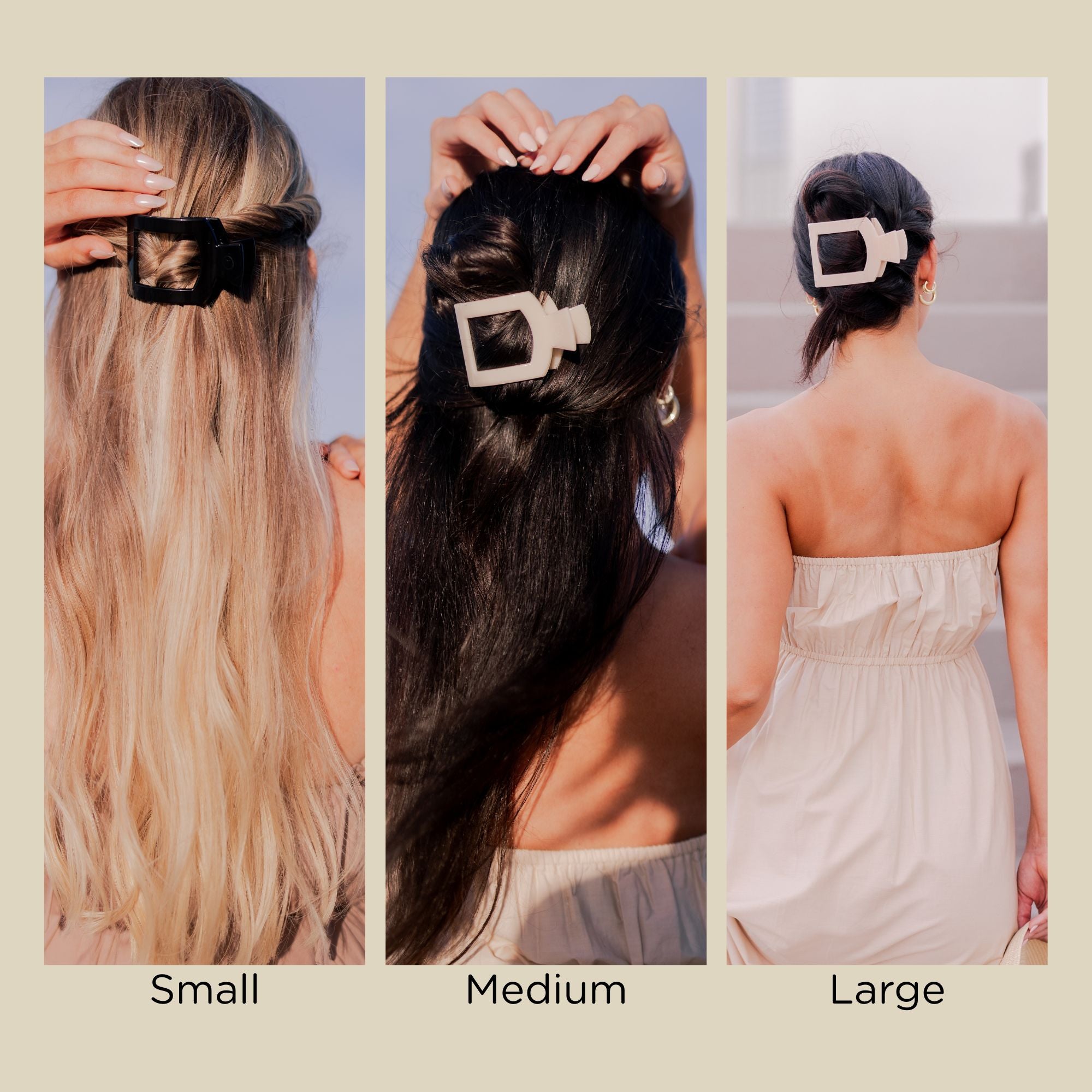 Tropical Punch Medium Flat Square Hair Clip
