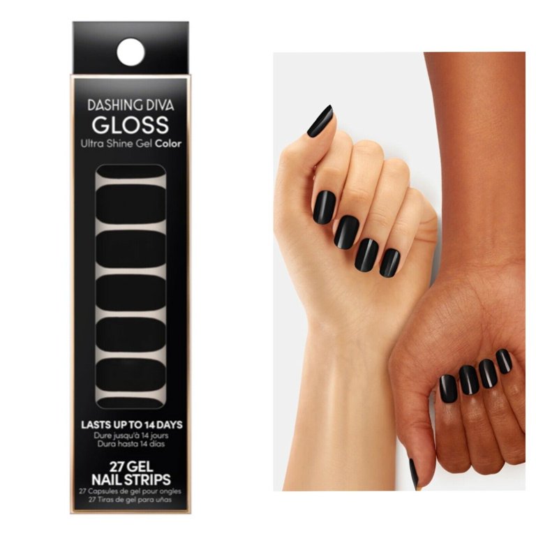 Tiras de gel para uñas DASHING DIVA Gloss Ultra Shine de 27 unidades