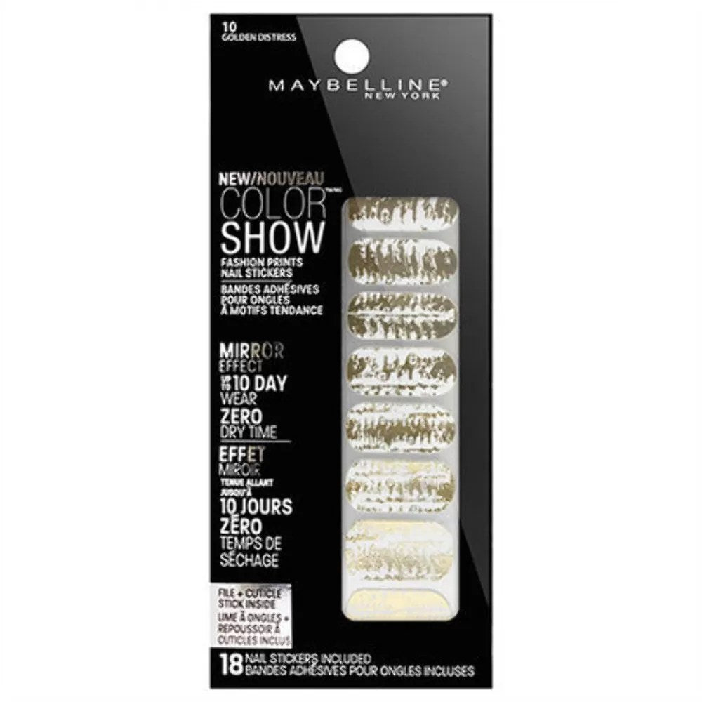 MAYBELLINE Color Show Fashion Print Pegatinas para uñas