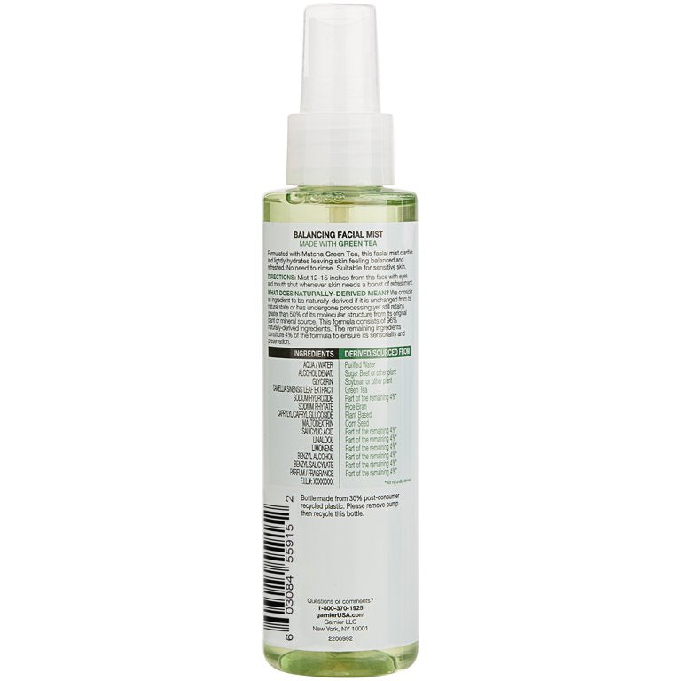GARNIER Skin Active Bruma facial equilibrante con té verde