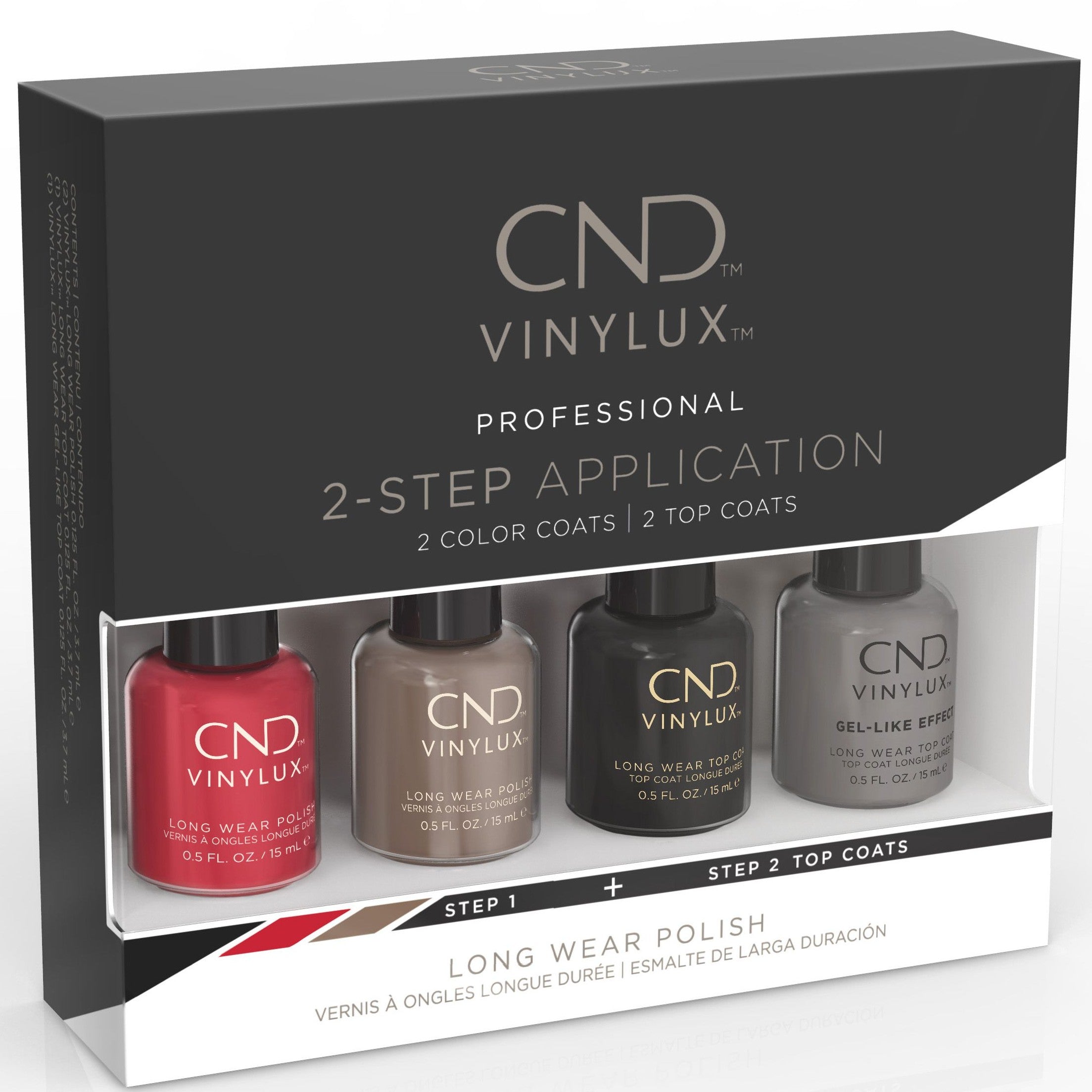 CND VINYLUX Esmalte Profesional de Larga Duración Romántico (Paquete Económico)