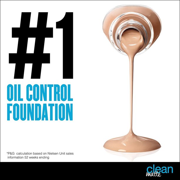 COVERGIRL Base de maquillaje líquida Clean Matte Oil Control