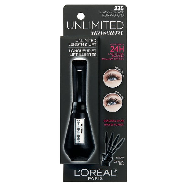 L'OREAL Unlimited Length & Lift Washable Mascara - VIAI BEAUTY