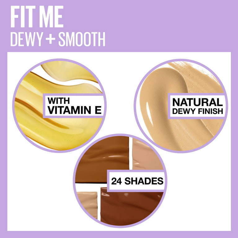 Base de maquillaje Maybelline Fit Me Dewy + Smooth