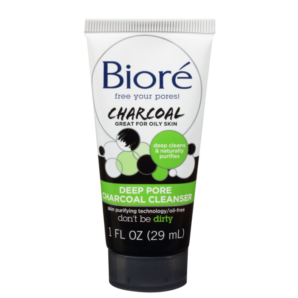 BIORE Charcoal Deep Pore Charcoal Cleanser (1 fl oz.) - VIAI BEAUTY