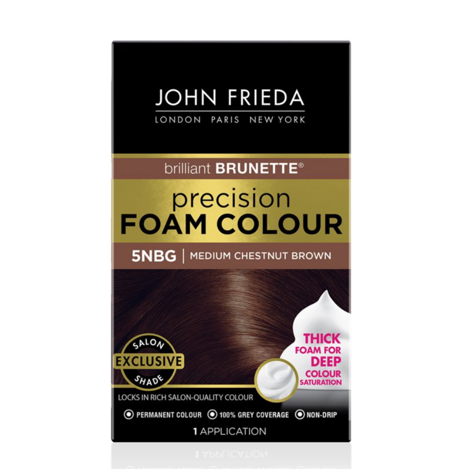 John Frieda Brilliant Brunette Permanent Precision Hair Color Foam - VIAI BEAUTY