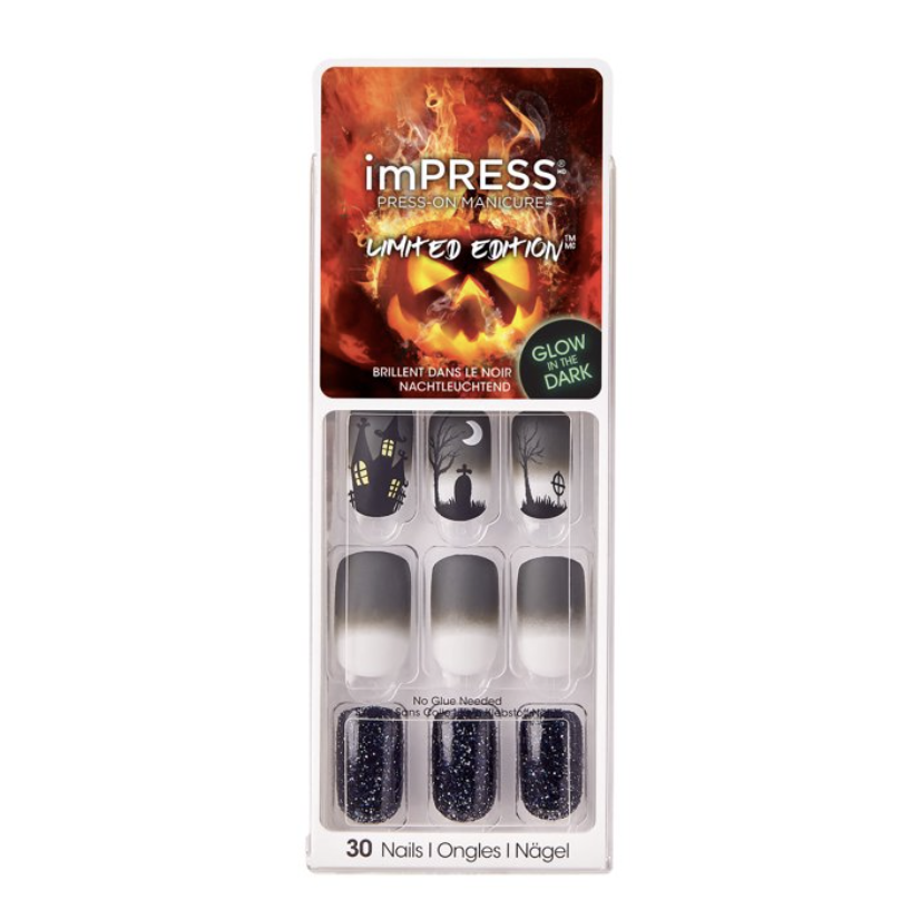 Kiss ImPress Uñas postizas que brillan en la oscuridad Edición limitada de Halloween