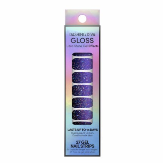 Tiras de gel para uñas DASHING DIVA Gloss Ultra Shine de 27 unidades