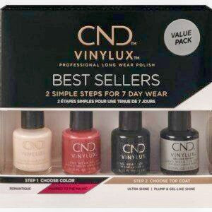 CND VINYLUX Esmalte Profesional de Larga Duración Romántico (Paquete Económico)