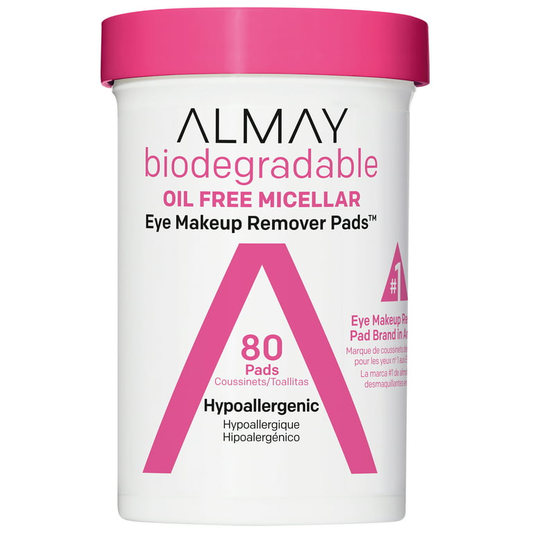 ALMAY Biodegradable Oil Free Micellar Eye Makeup Remover Pads