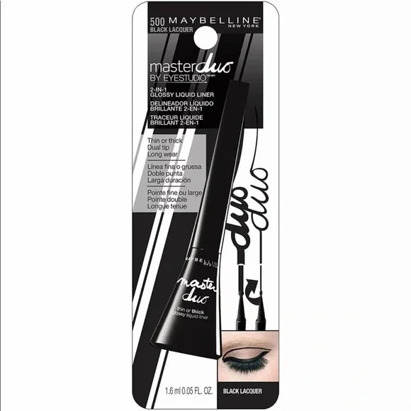 MAYBELLINE Eye Studio Master Duo Glossy Liquid Eyeliner - VIAI BEAUTY