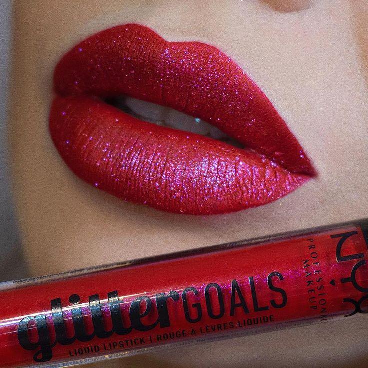Lápiz labial líquido NYX Professional Glitter Goals