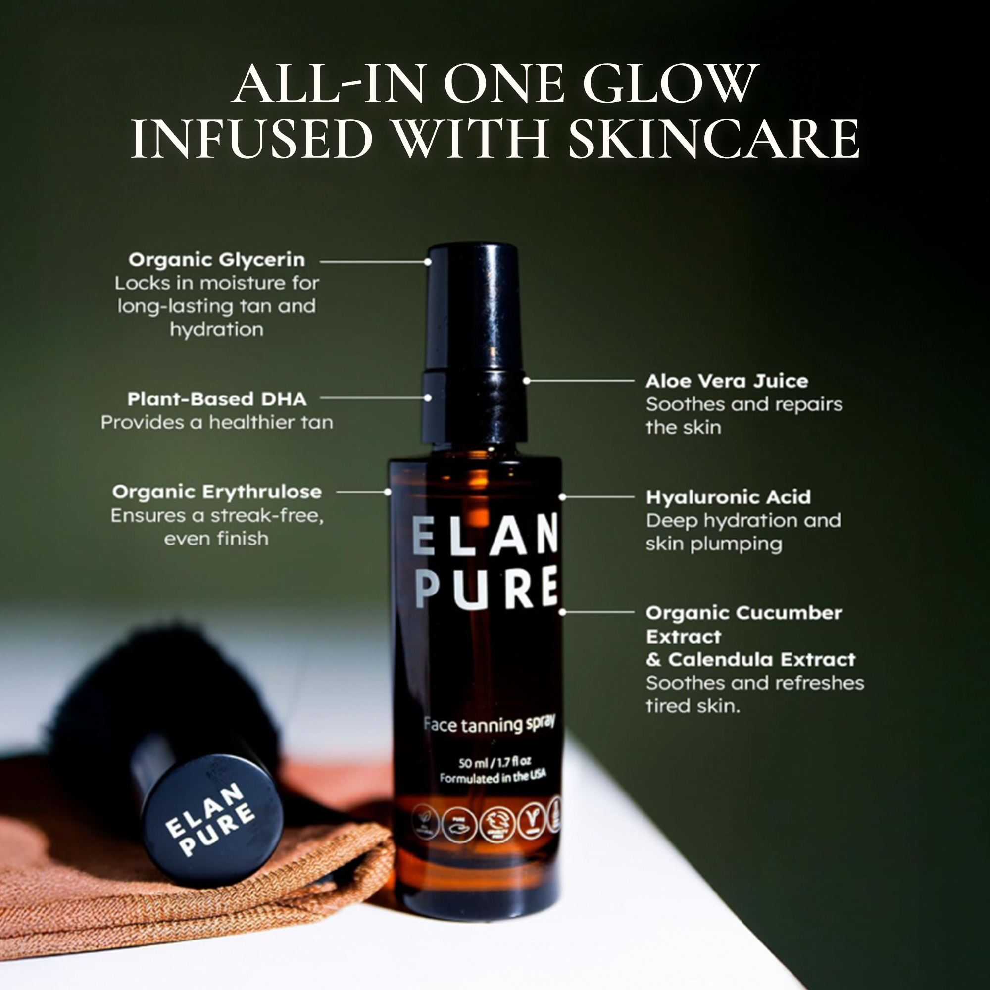 ELAN PURE face Tanning Mist