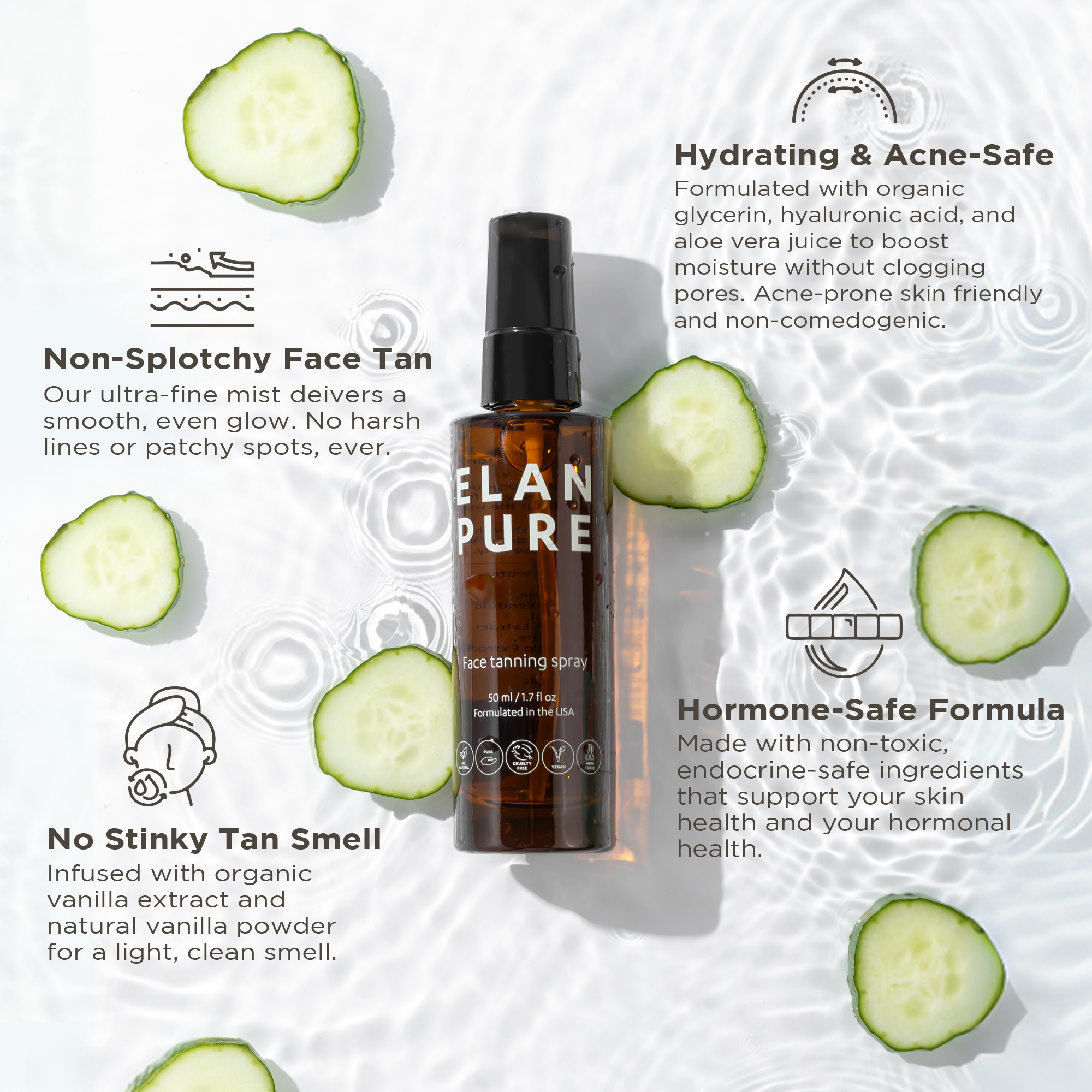 ELAN PURE face Tanning Mist
