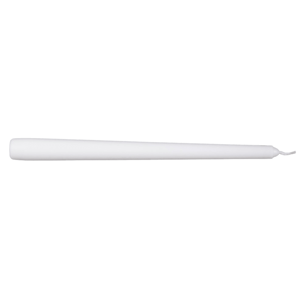 TOA WATERS 10" White Premium Taper Candle