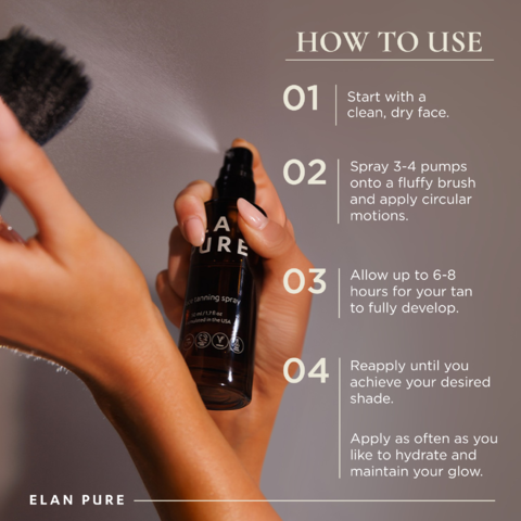 ELAN PURE face Tanning Mist