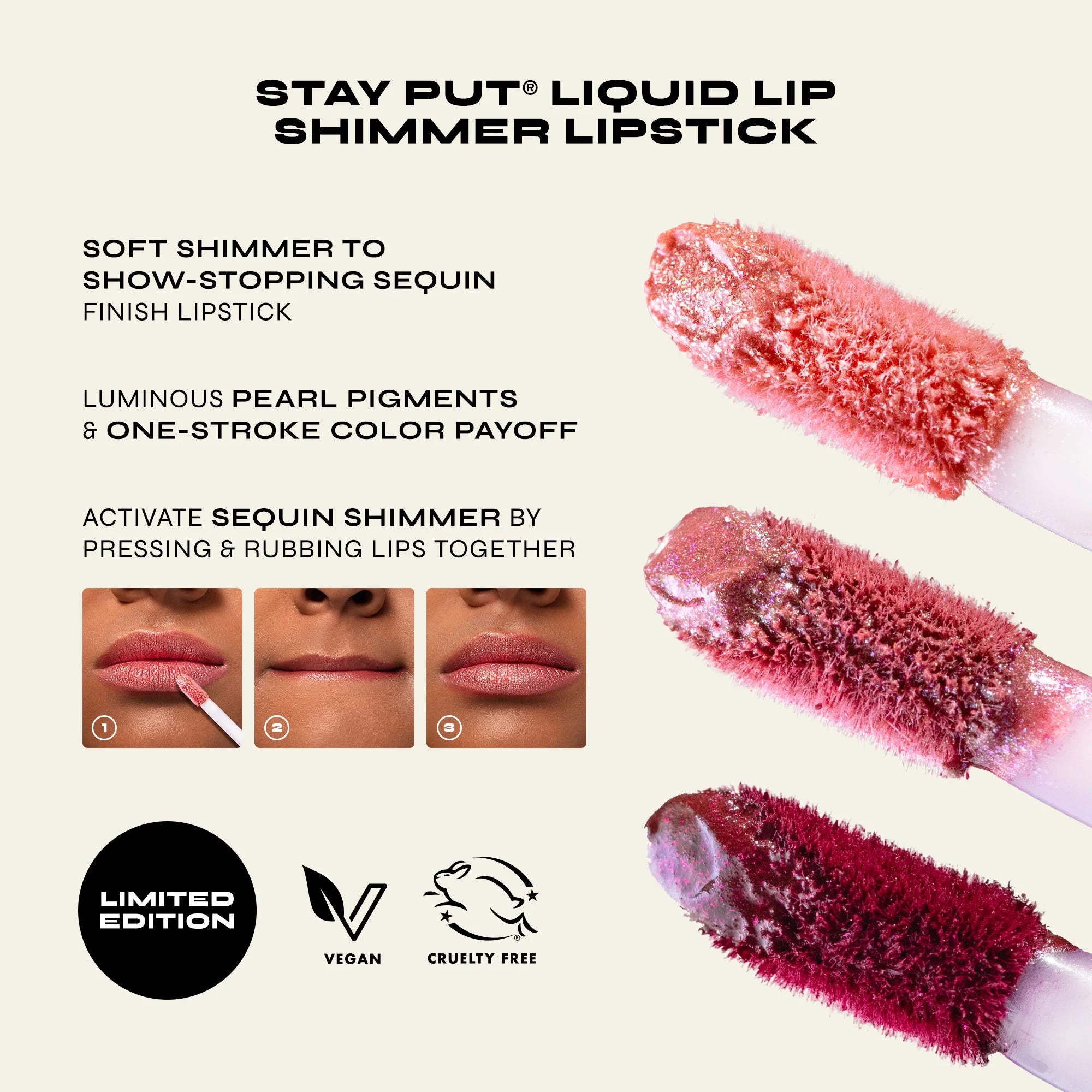 MILANI Glisten & Glow Lipstick Trio